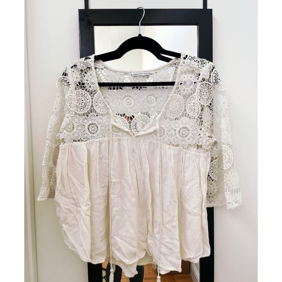 American Eagle 70s Style Boho Top - Picture 3 of 6